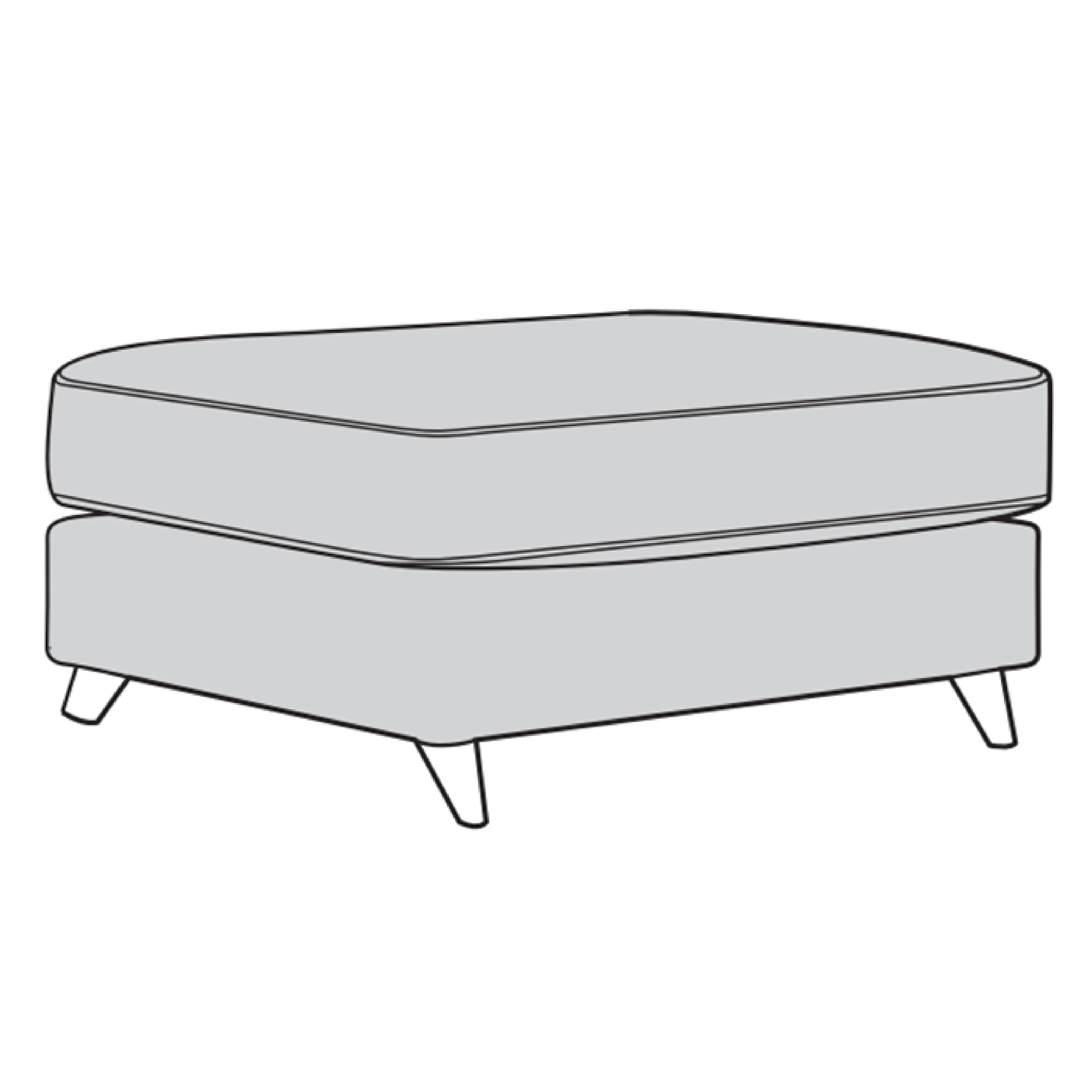 Varley Sofa - Large Chaise End Footstool