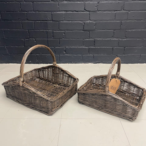 Wicker Set Of 2 Gardeners Basket