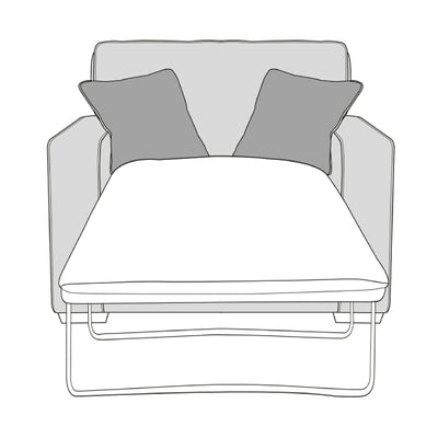 Chicago Sofa - Chair Sofa Bed With Deluxe Mattress (Standard Back)