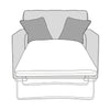 Chicago Sofa - Chair Sofa Bed With Standard Mattress (Standard Back)