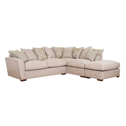 Atlantis Sofa - 2 Corner 1 with Stool (Pillow Back)