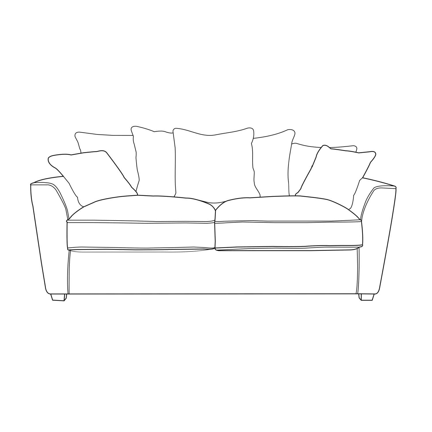 Atlantis Sofa - 3 Seater (Pillow Back)