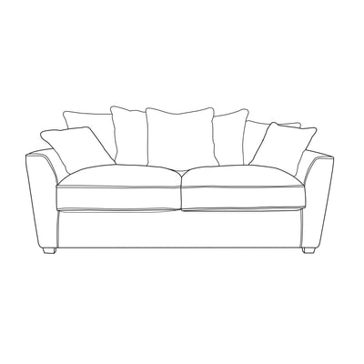 Atlantis Sofa - 3 Seater (Pillow Back)