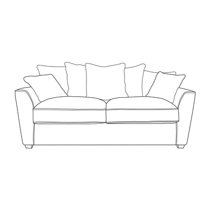 Atlantis Sofa - 3 Seater (Pillow Back)