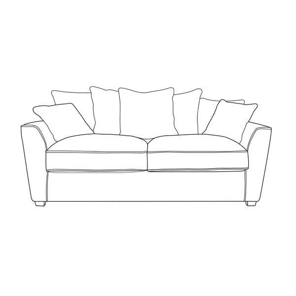 Atlantis Sofa - 3 Seater (Pillow Back)