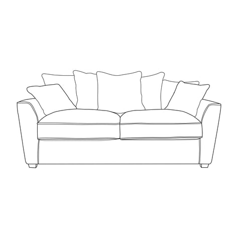 Atlantis Sofa - 3 Seater (Pillow Back)