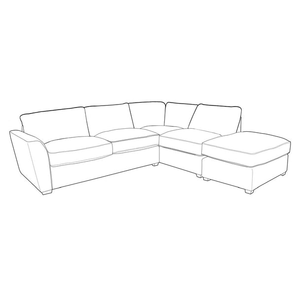 Atlantis Sofa - 2 Corner 1 with Stool (Standard Back)