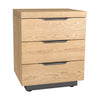 Fusion Oak Bedside - 3 Drawer