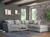 Fantasia Sofa - 2 Corner 1 With Stool (Pillow Back)