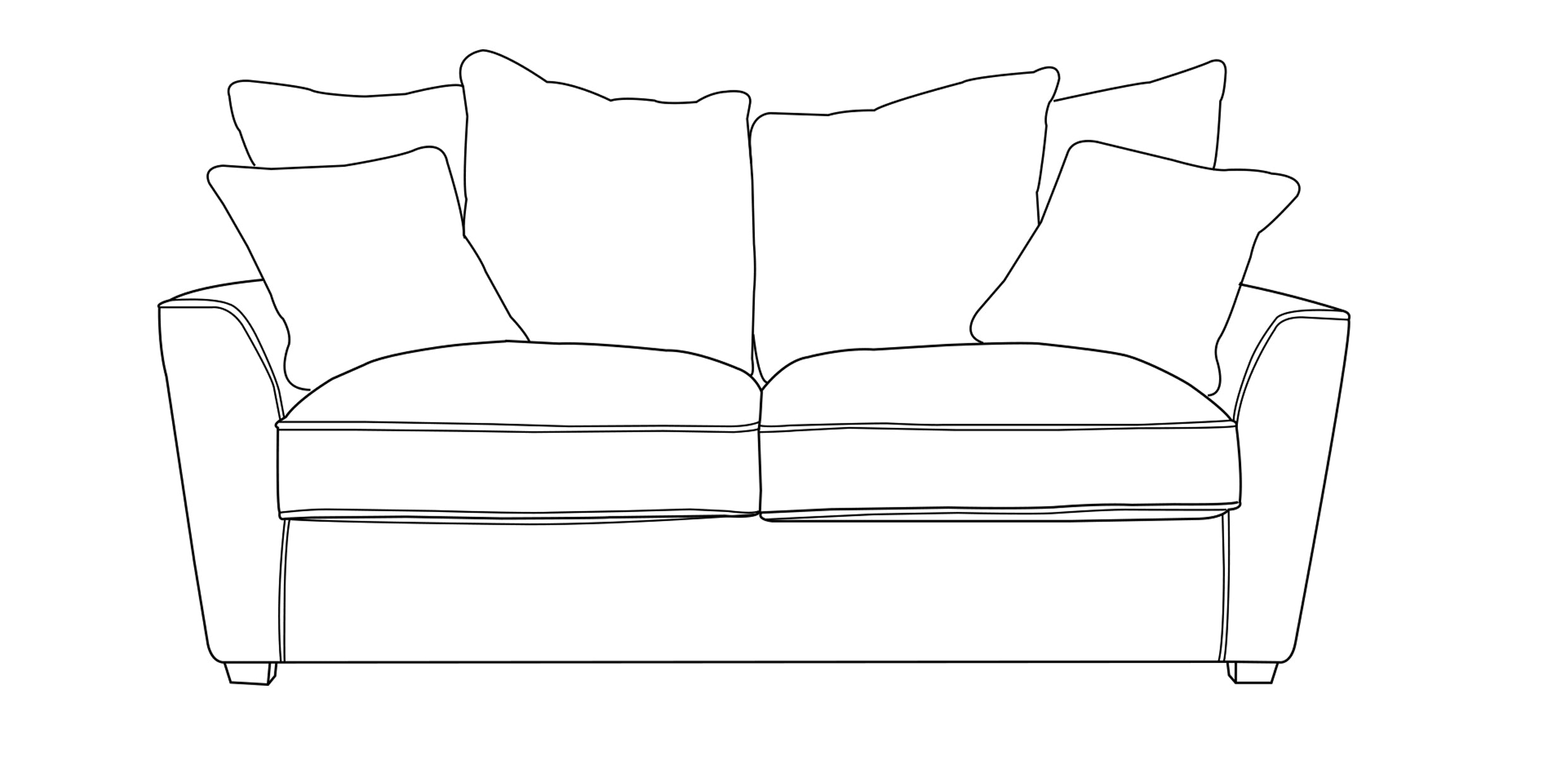 Fantasia Sofa - 2 Seater (Pillow Back)