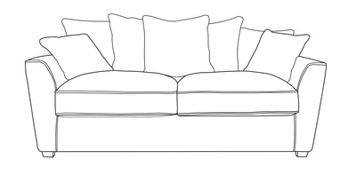Fantasia Sofa - 3 Seater (Pillow Back)