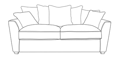 Fantasia Sofa - 3 Seater (Pillow Back)