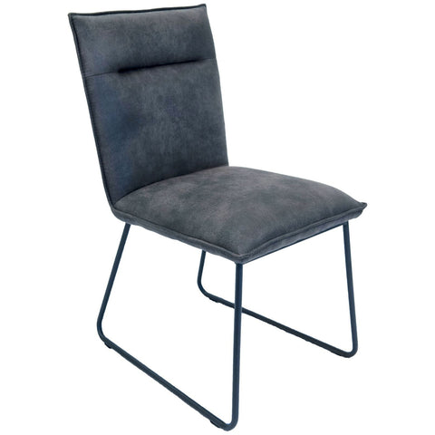 Larson Dining Chair - Grey Suede