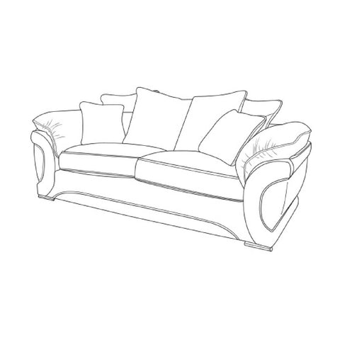 Omega Sofa - 3 Seater (Pillow Back)