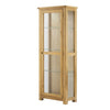 Portland Glazed Display Cabinet - Oak