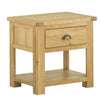 Portland Lamp Table with Drawer - Oak