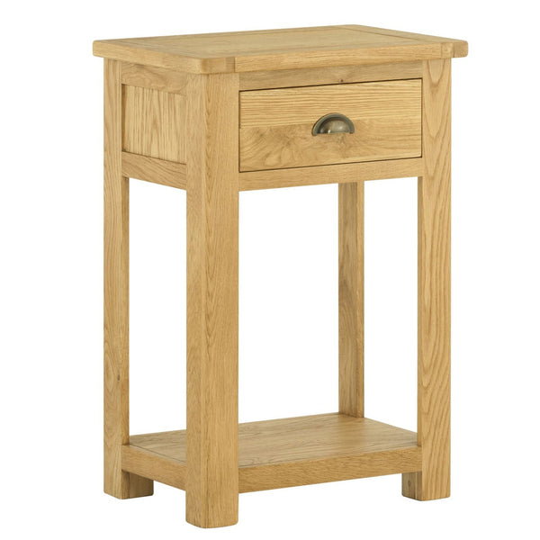 Portland 1 Drawer Console Table - Oak