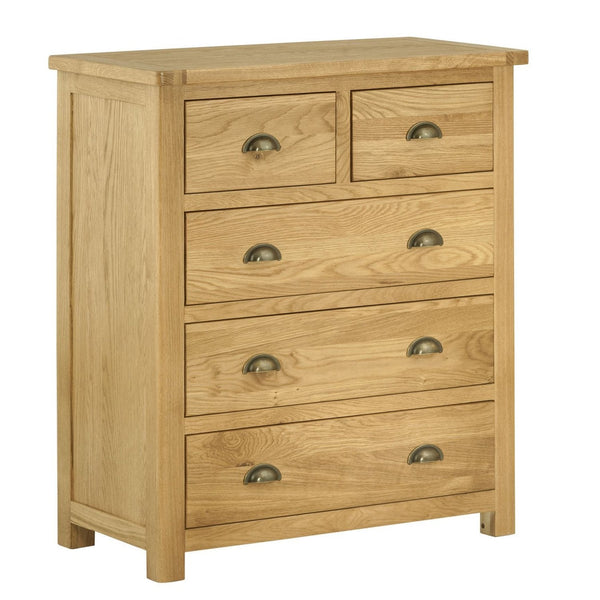 Portland 2+3 Chest - Oak