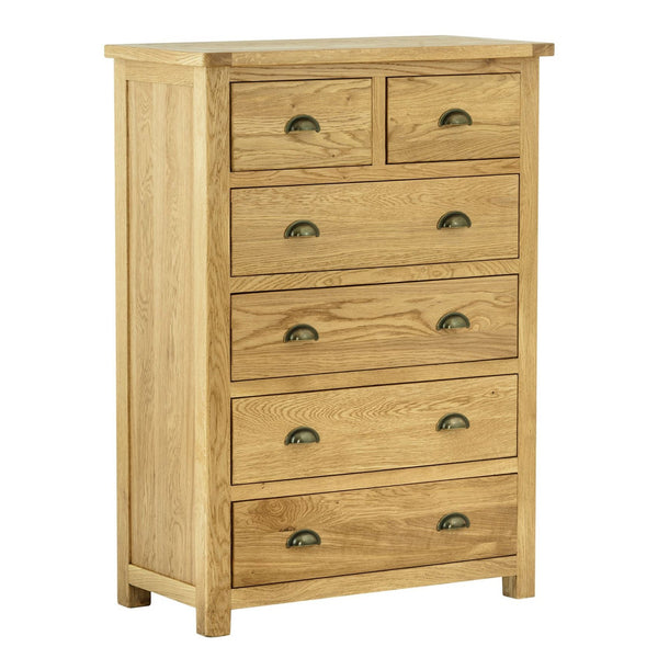 Portland 2+4 Chest - Oak