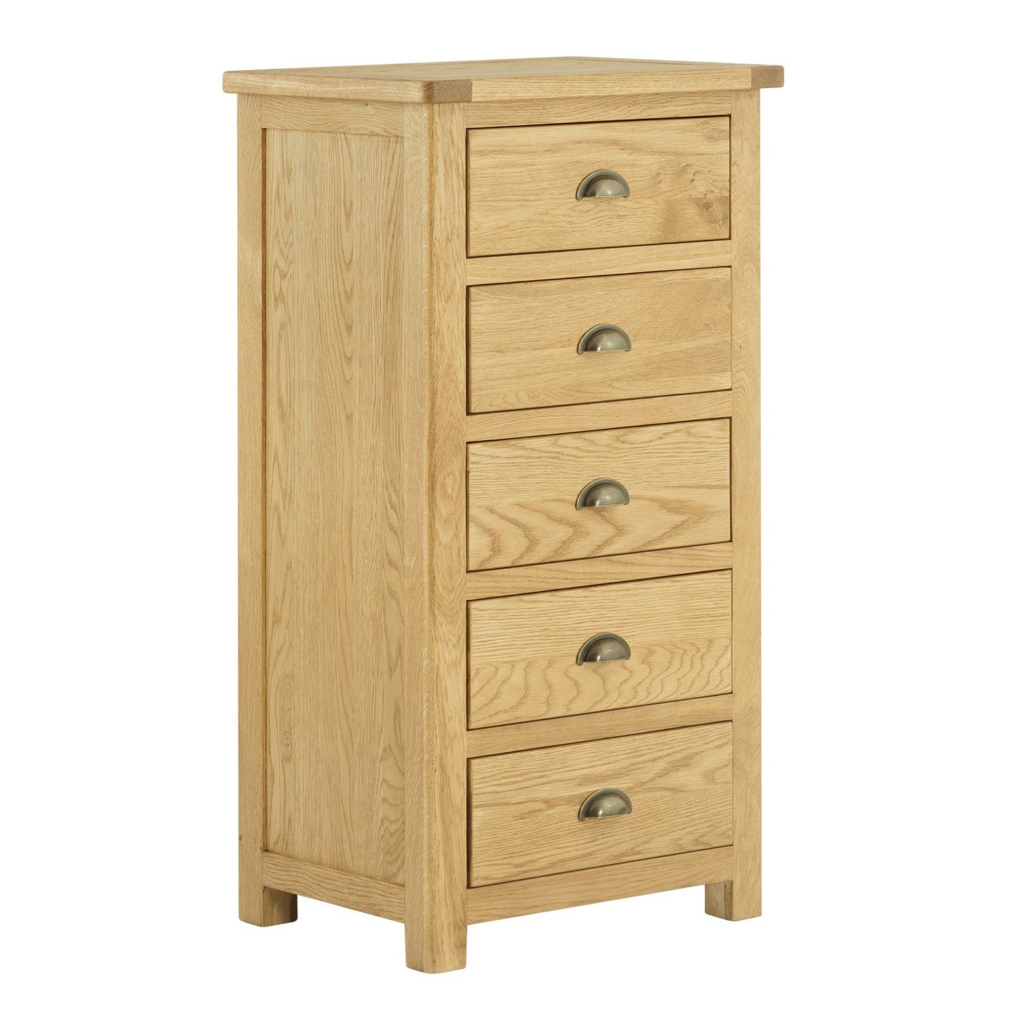 Portland Oak finish tall chest