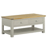 Portland Coffee Table with Drawers - Stone