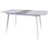 Riva White Large Ext Dining Table 1600 ext 2000