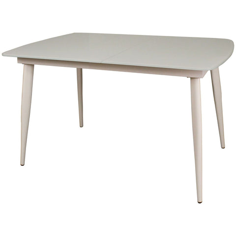 Riva White Small Ext Dining Table 1200 ext 1500