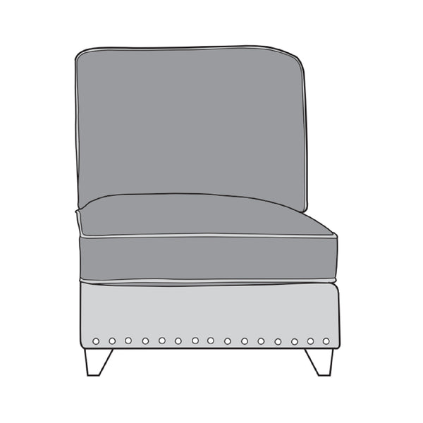 Weston Sofa - Armless Unit (Standard Back)